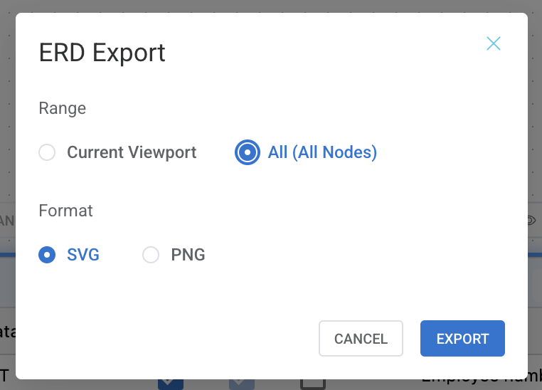 Export ERD Image