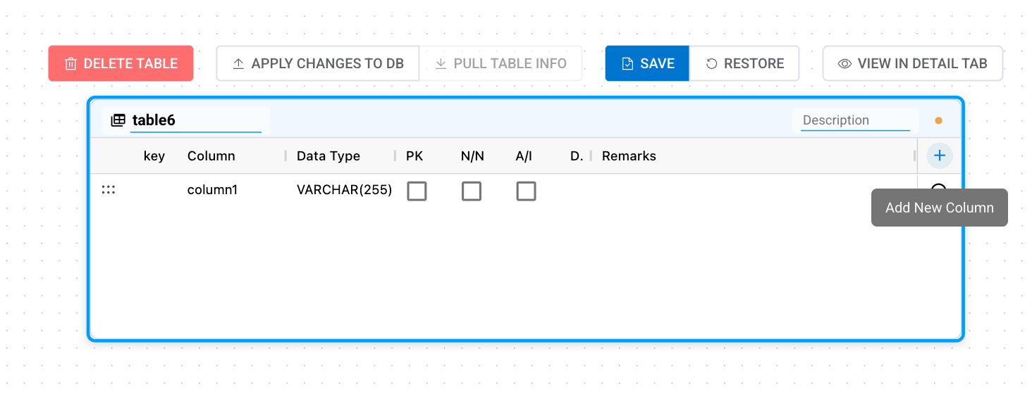 Add & Edit Columns