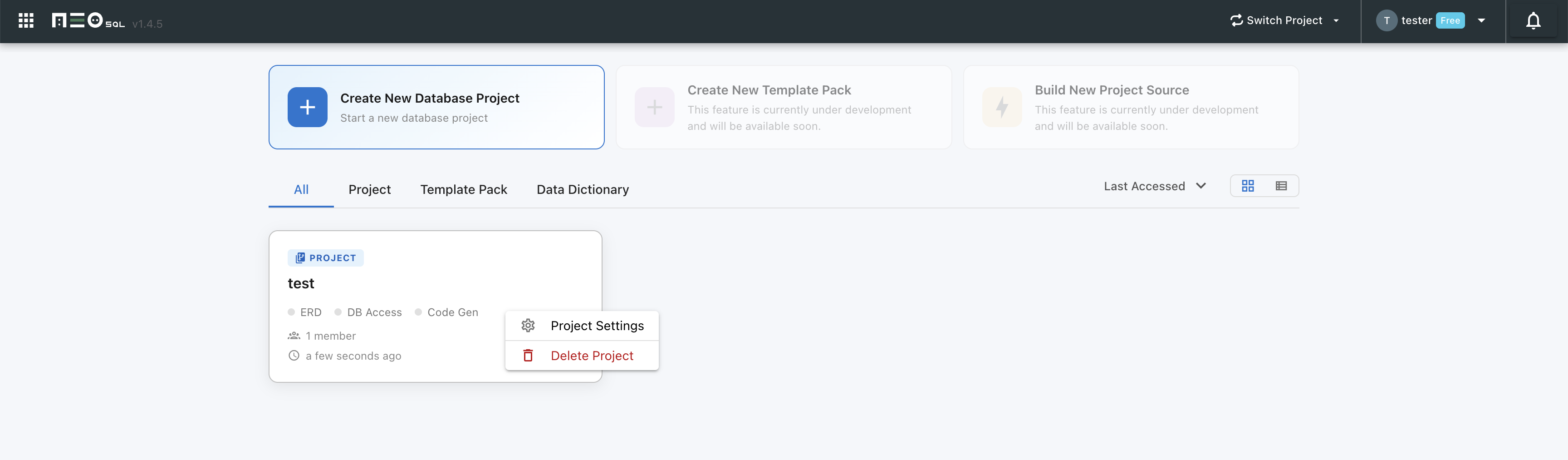Open Settings from Dashboard