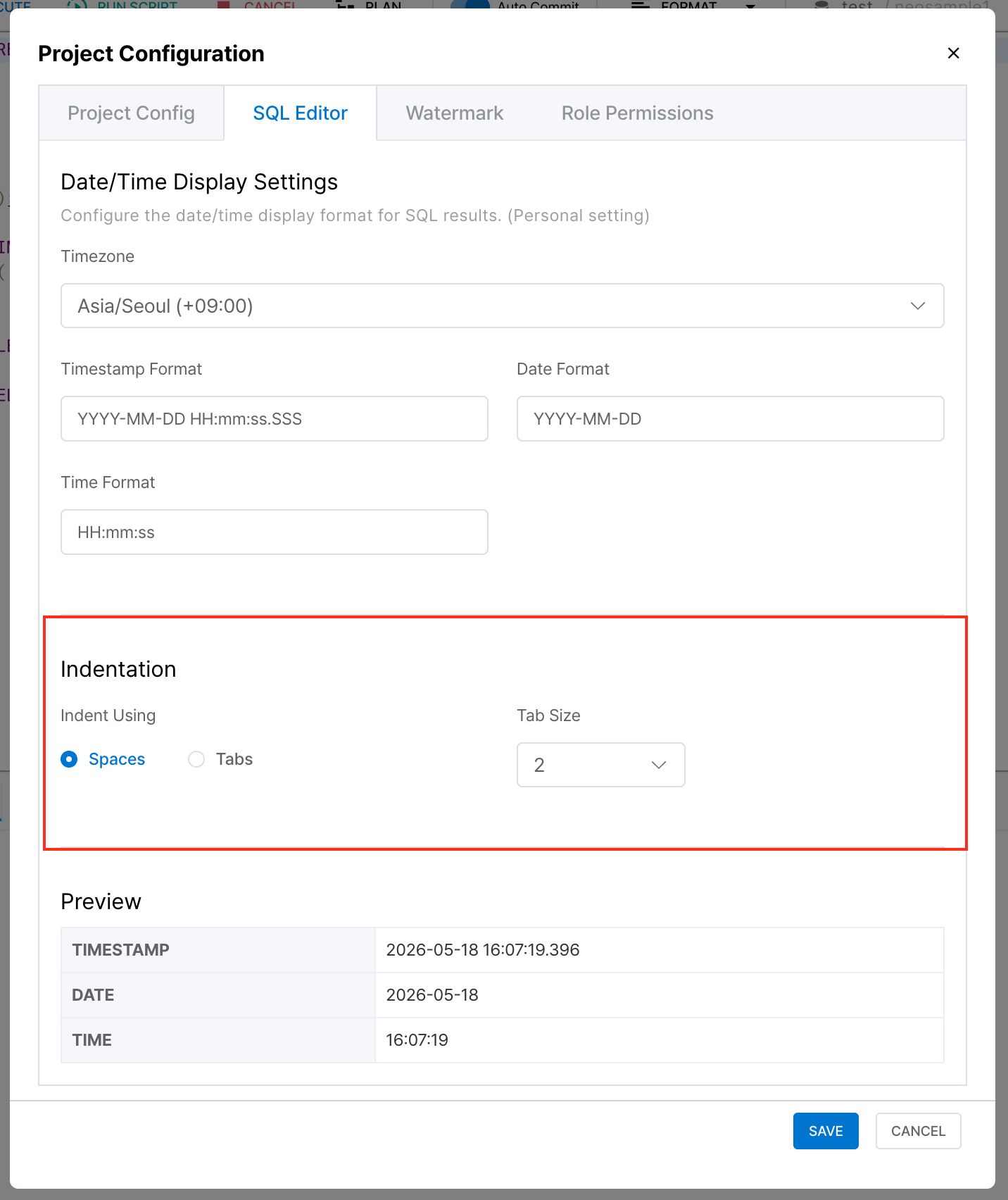 docs.sqlEditorSettings.indent.defaultDesc