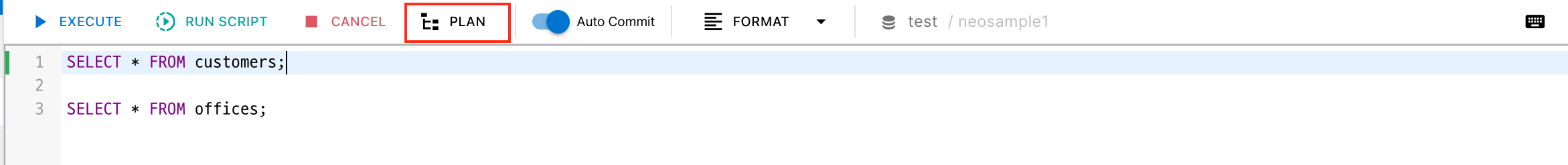 PLAN — EXPLAIN Analysis