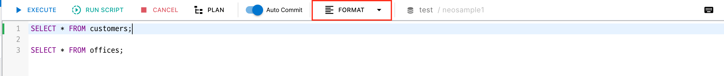 FORMAT — SQL Formatting
