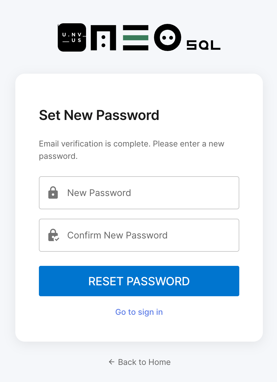Set New Password