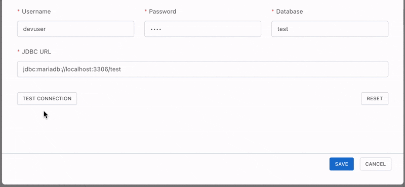 Test & Save Connection